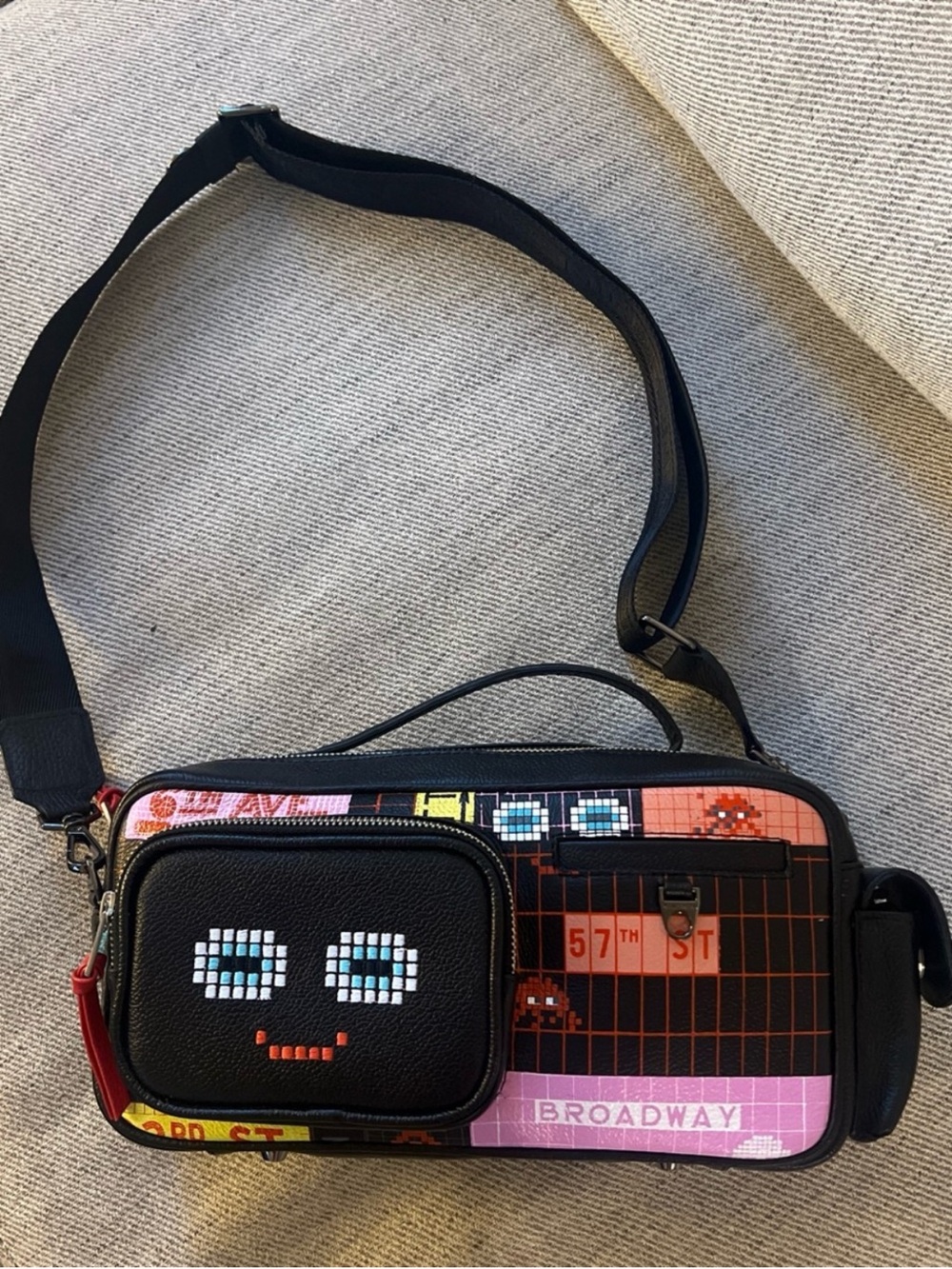 Min & Mon Subway Stories Crossbody Pixel NYC Bag
